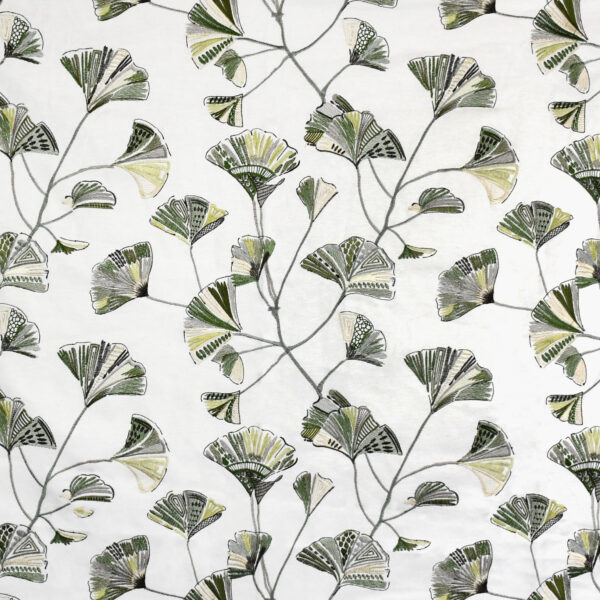 Green upholstery fabric