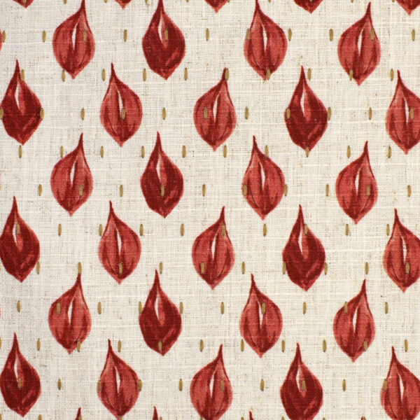 Red upholstery fabric