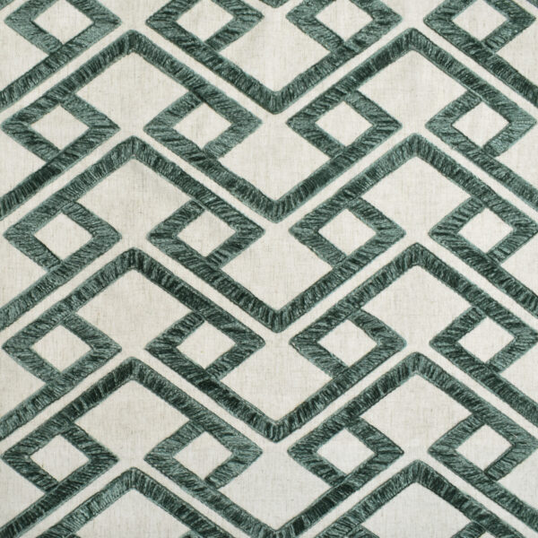 Green upholstery fabric