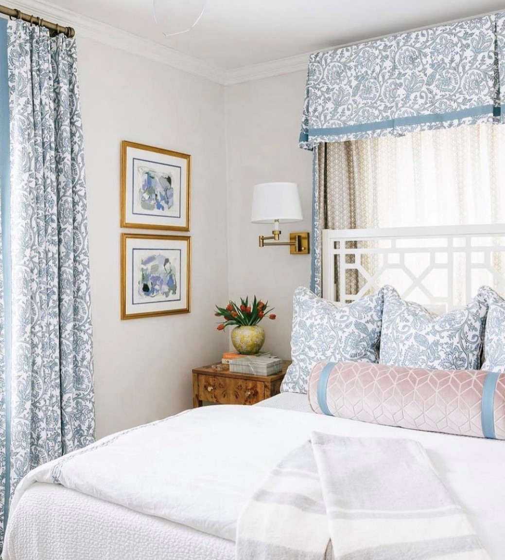 Blue upholstery fabric