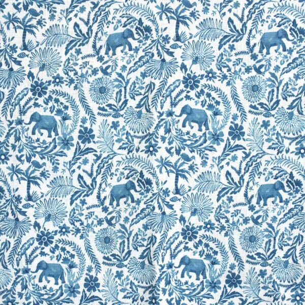 Greenhouse Fabrics S4137 Peacock upholstery fabric swatch for sample-first furniture planning
