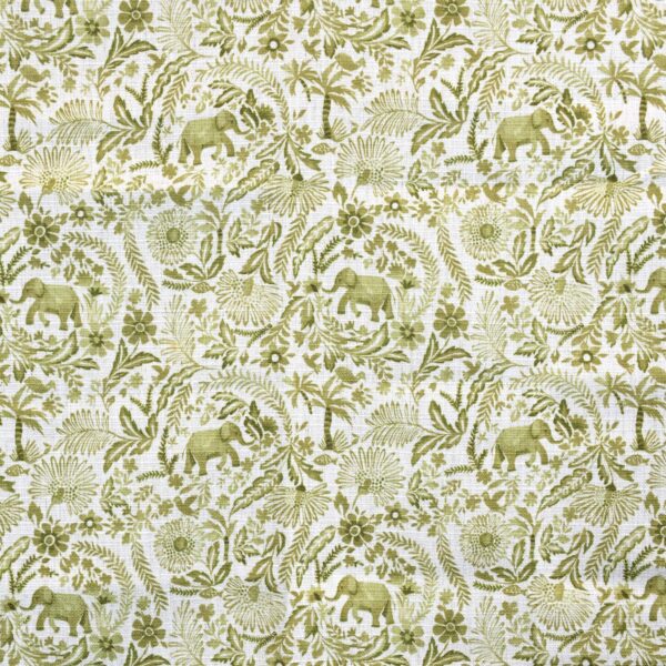 Green upholstery fabric