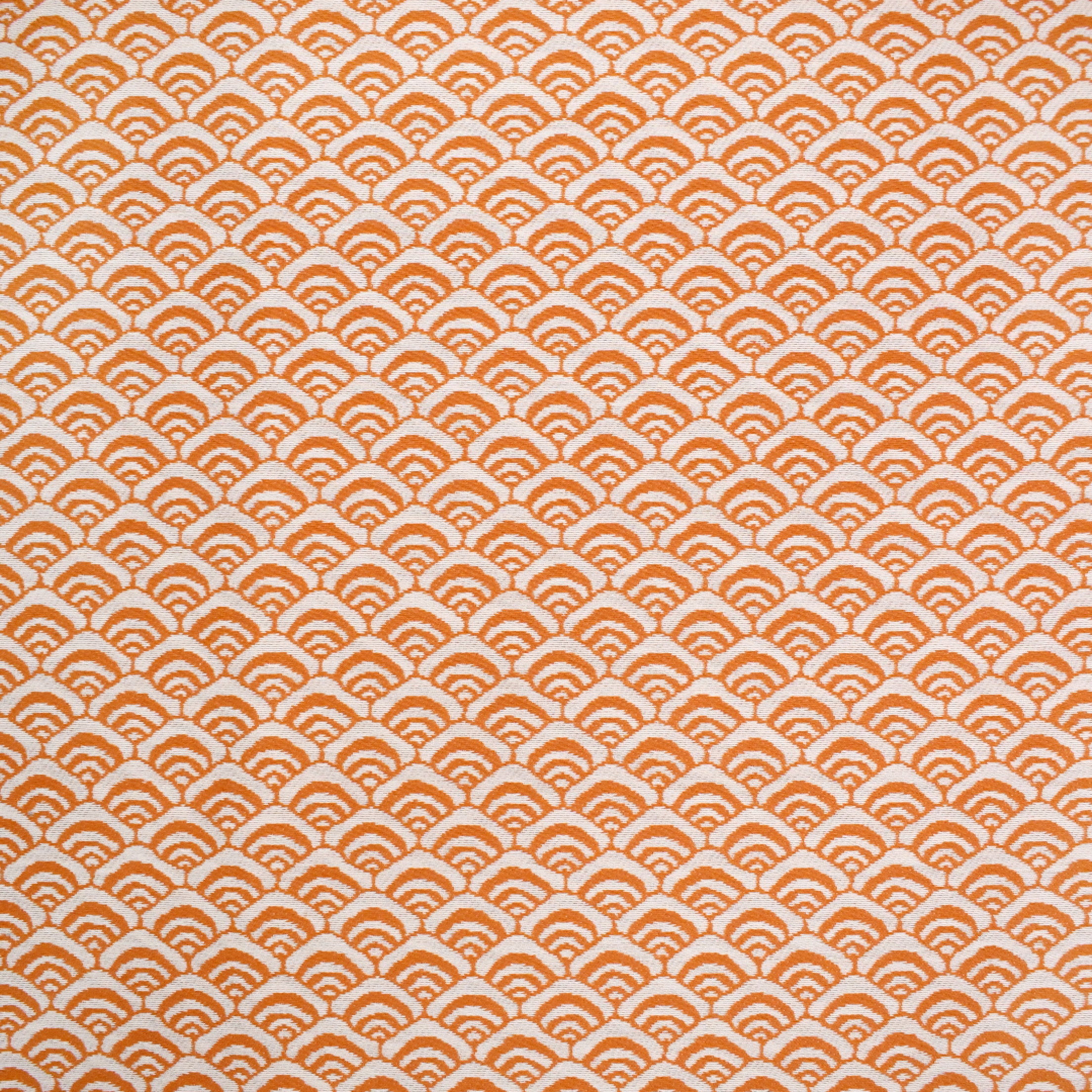 Orange upholstery fabric