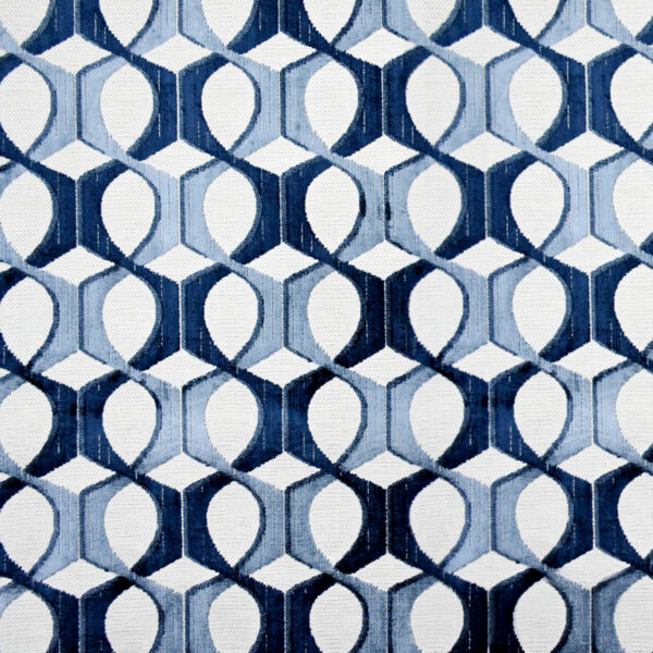 Greenhouse Fabrics S4828 Indigo upholstery fabric swatch for sample-first furniture planning