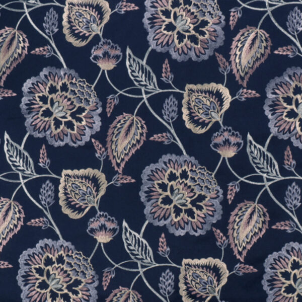 Greenhouse Fabrics S4842 Navy upholstery fabric swatch for sample-first furniture planning