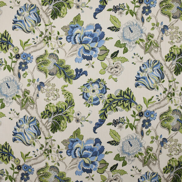 Green upholstery fabric