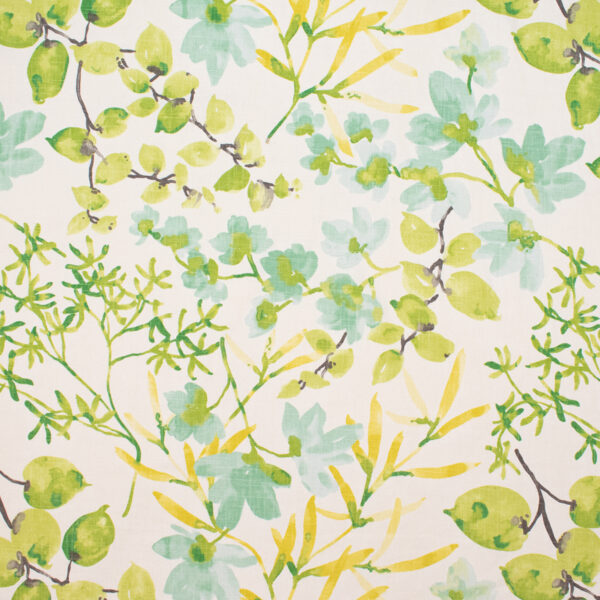 Green upholstery fabric