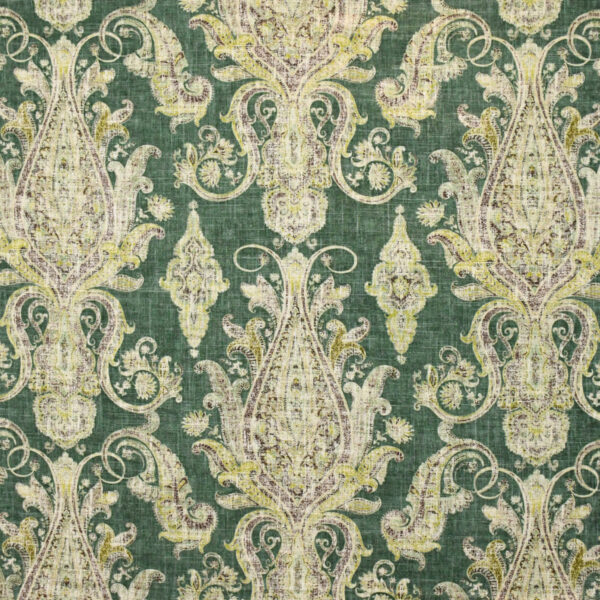 Green upholstery fabric