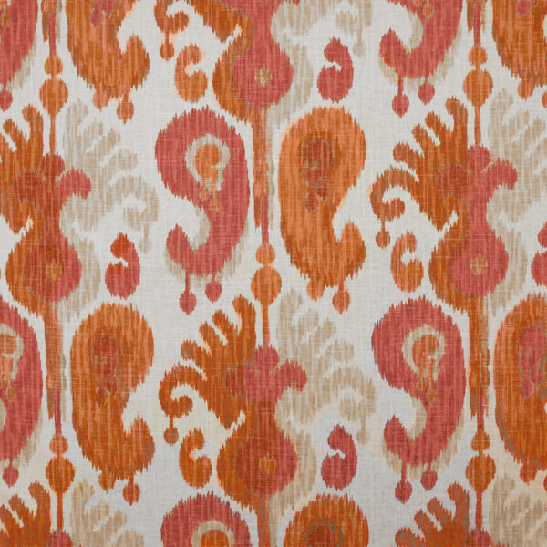 Orange upholstery fabric