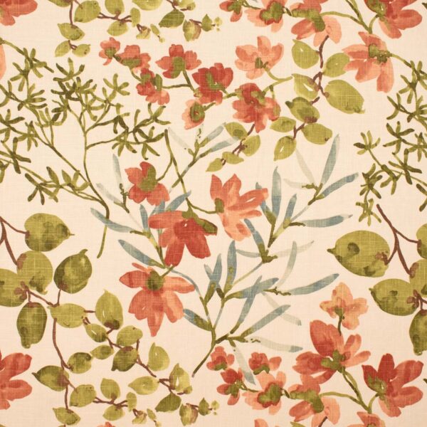 Orange upholstery fabric