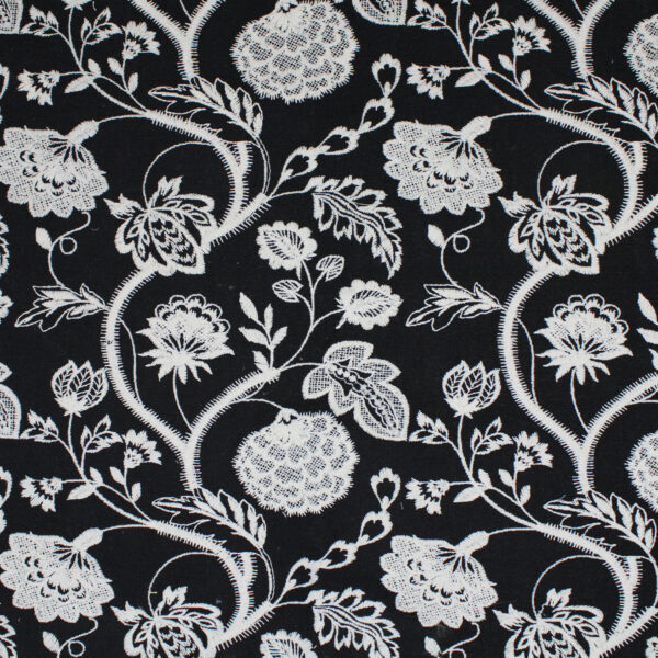 Greenhouse Fabrics S5058 Black upholstery fabric swatch for sample-first furniture planning