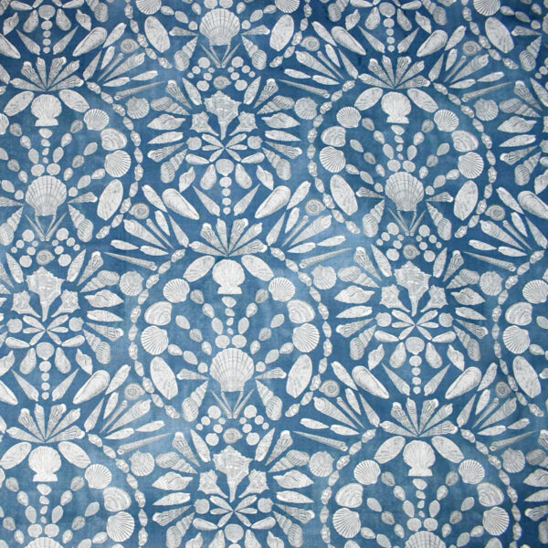 Greenhouse Fabrics S5074 Blue Silver upholstery fabric swatch for sample-first furniture planning