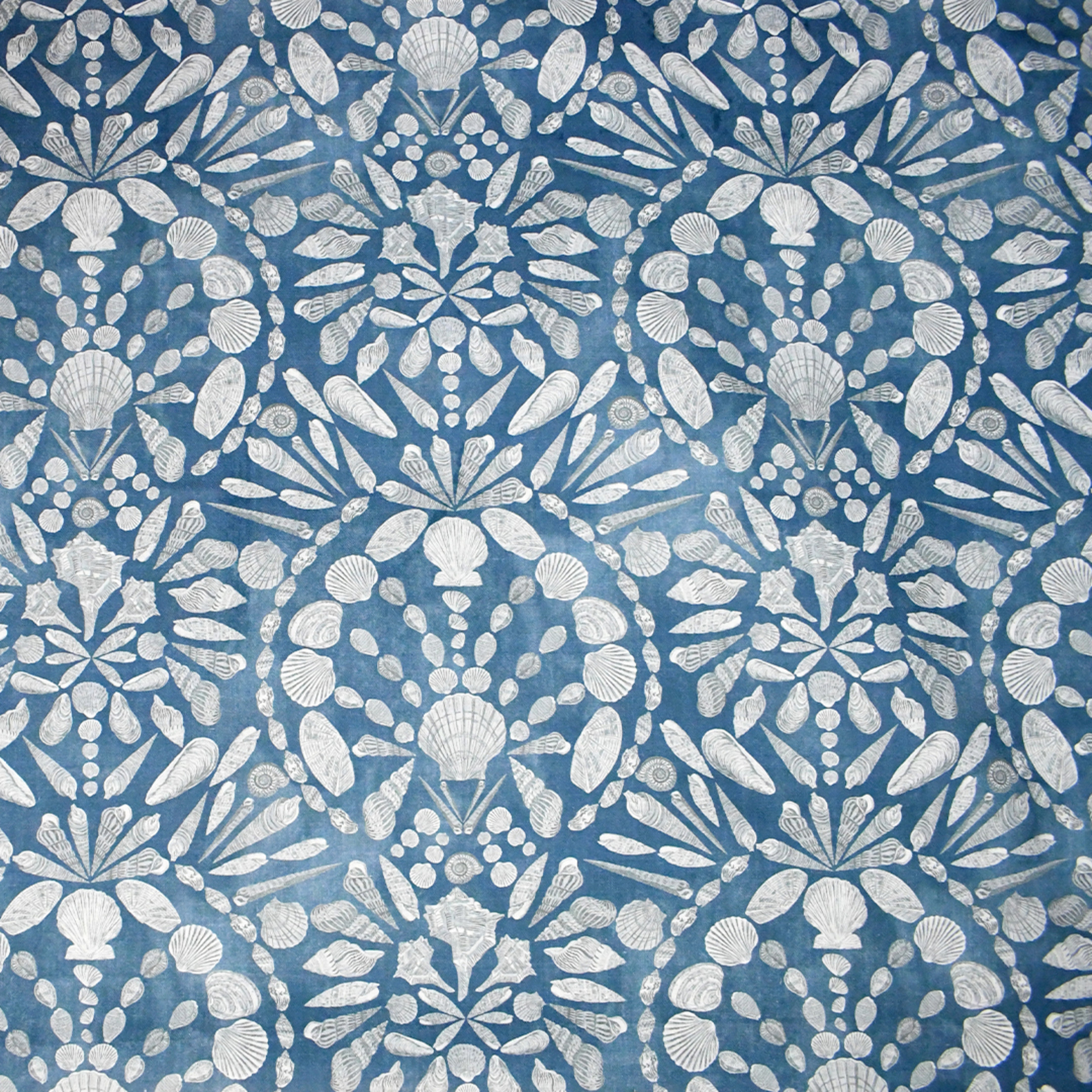 Blue upholstery fabric