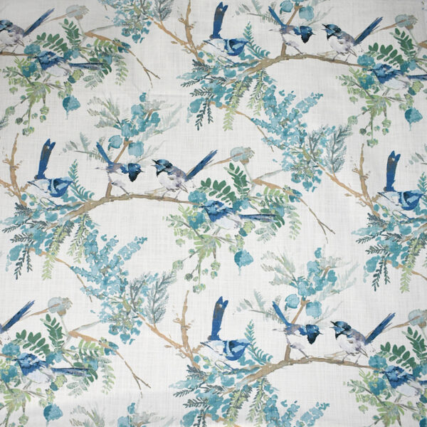 Greenhouse Fabrics S5178 Mediterranean Blue upholstery fabric swatch for sample-first furniture planning