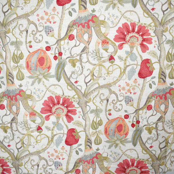 Red upholstery fabric