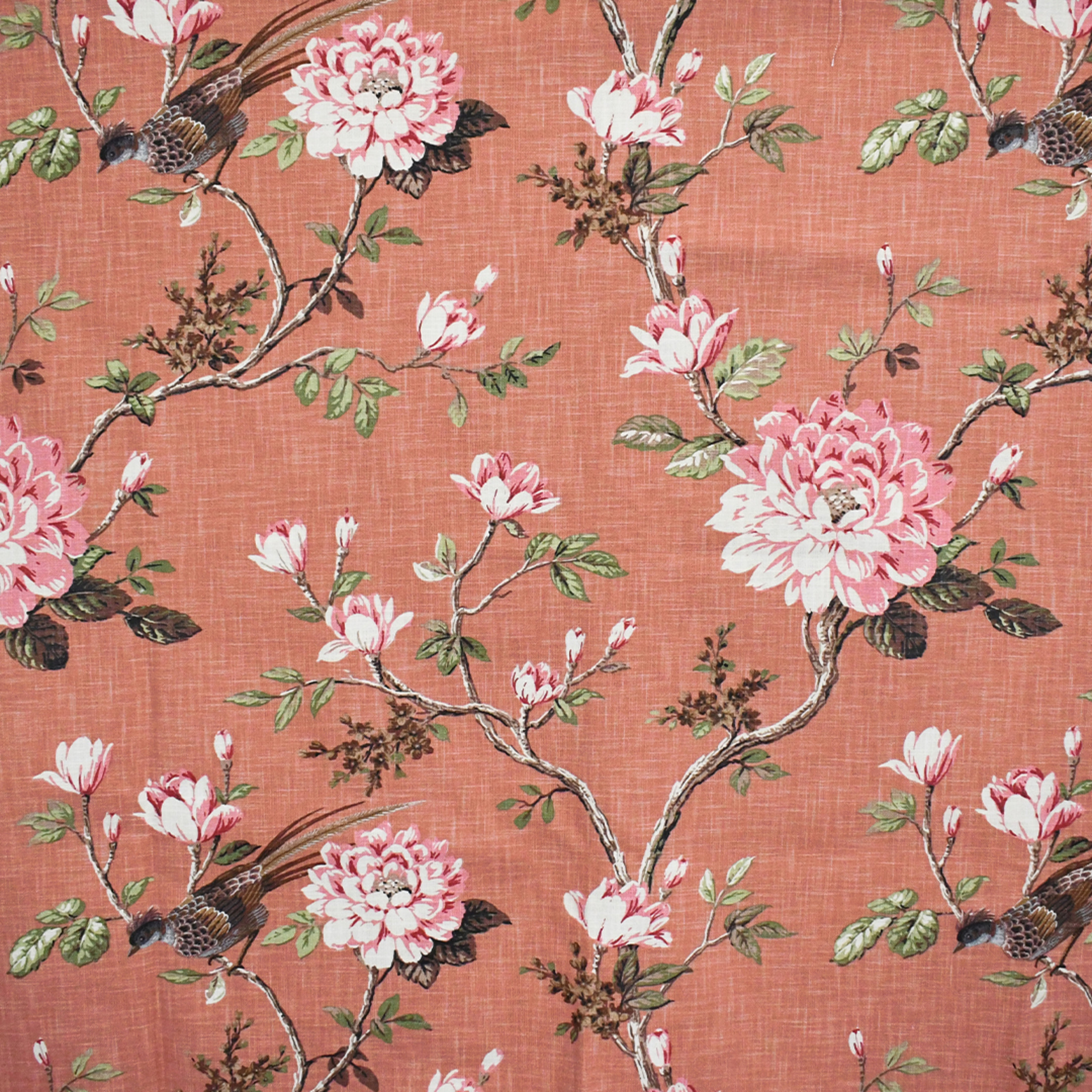 Orange upholstery fabric