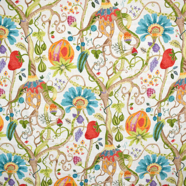 Blue upholstery fabric