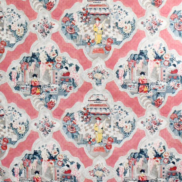 Pink upholstery fabric