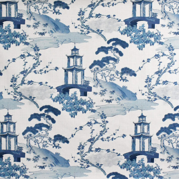Greenhouse Fabrics S5251 Indigo upholstery fabric swatch for sample-first furniture planning