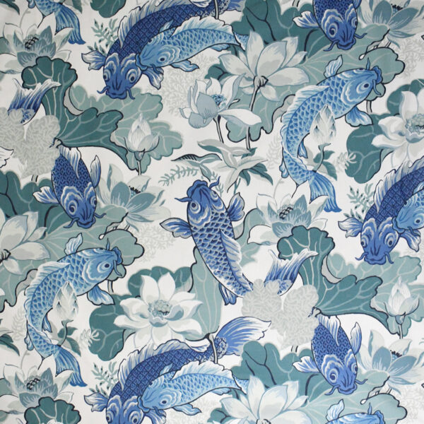 Greenhouse Fabrics S5257 Nile Blue upholstery fabric swatch for sample-first furniture planning