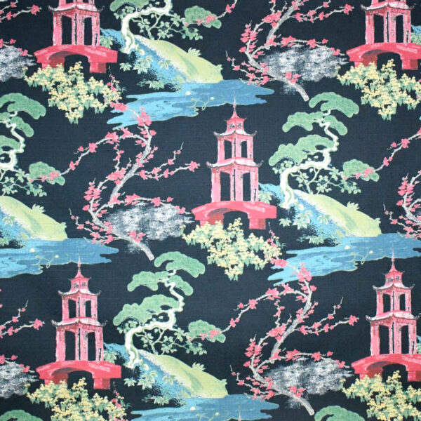 Greenhouse Fabrics S5270 Black upholstery fabric swatch for sample-first furniture planning