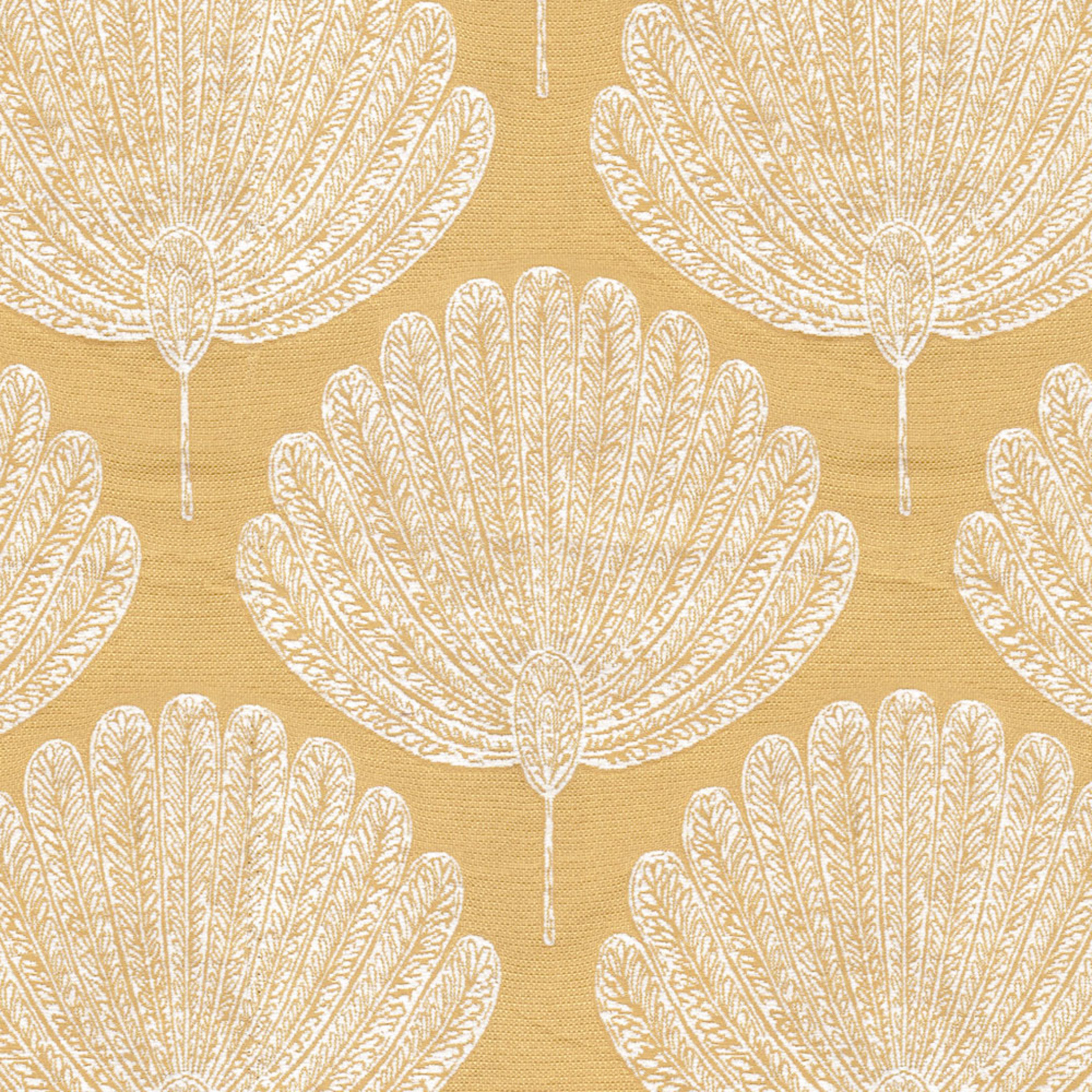 Yellow upholstery fabric