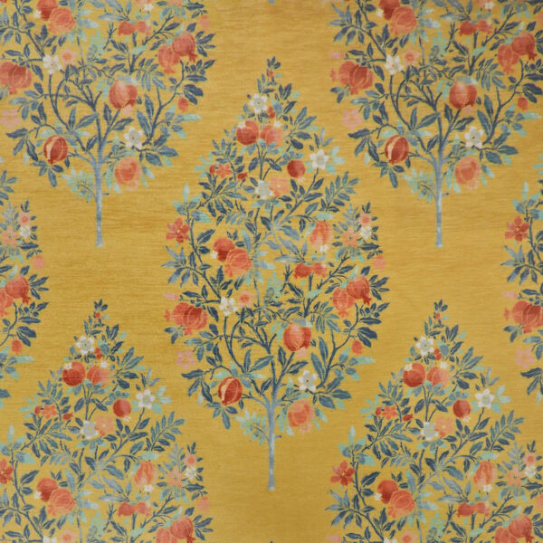 Yellow upholstery fabric