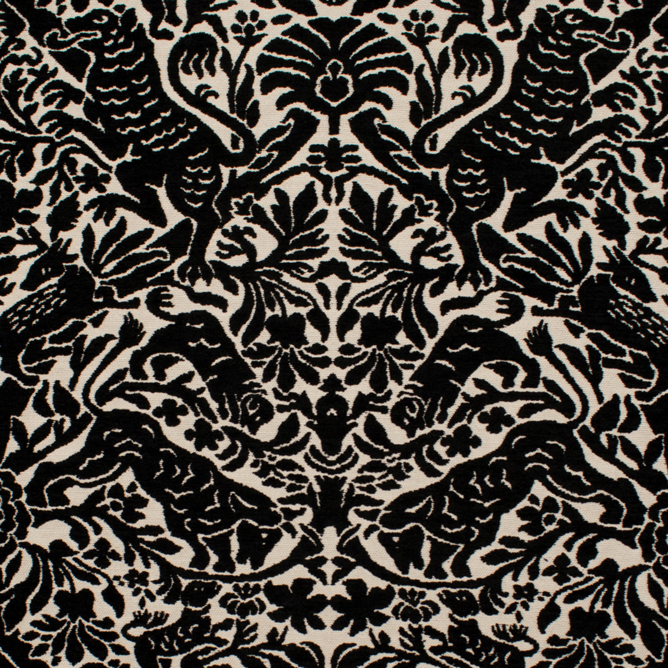 Black upholstery fabric