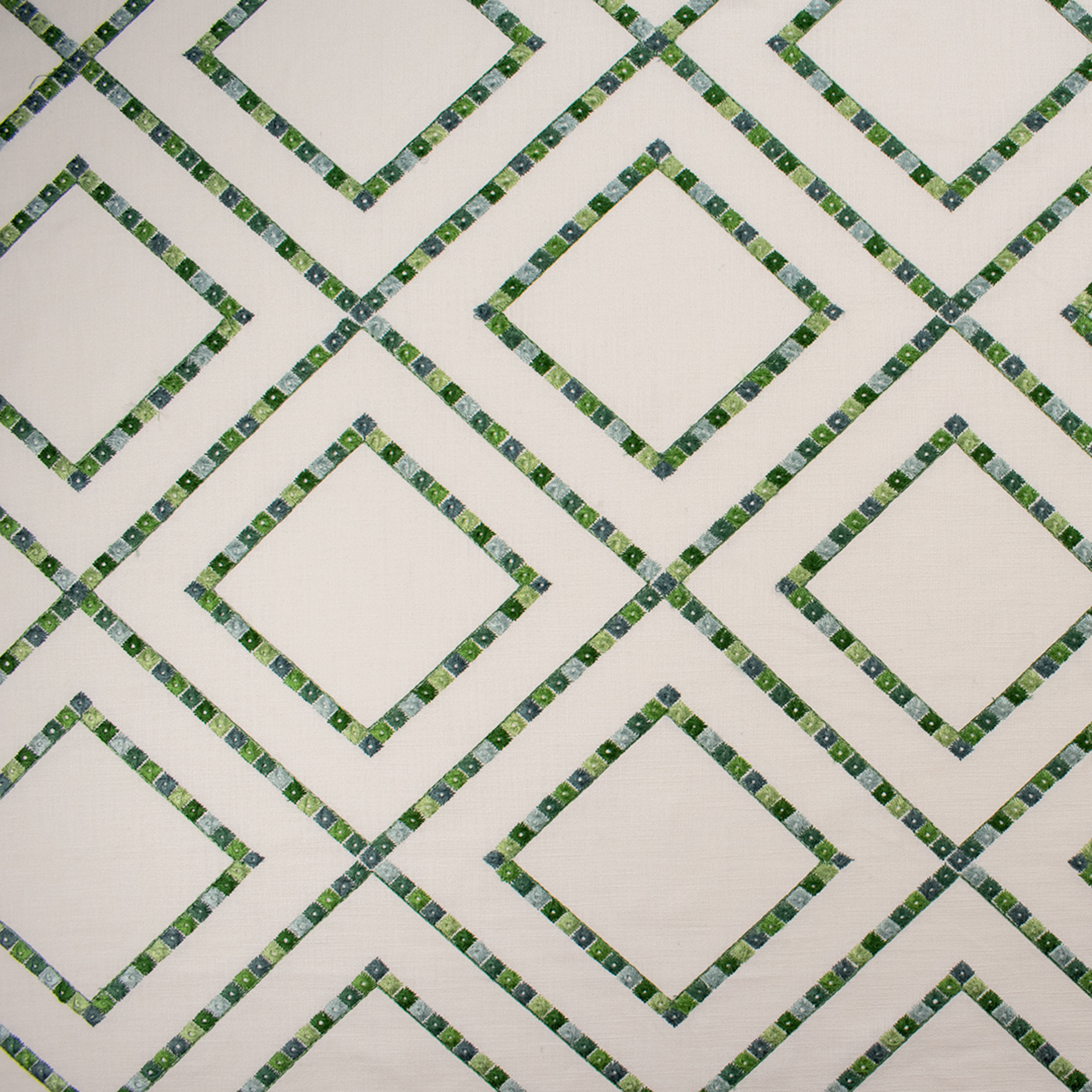 Green upholstery fabric
