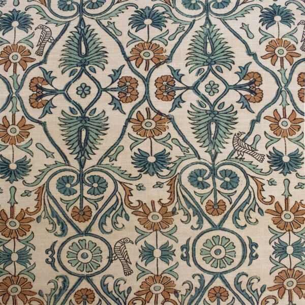 Orange upholstery fabric
