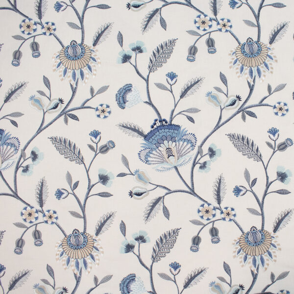 Greenhouse Fabrics S5819 Dream Blue upholstery fabric swatch for sample-first furniture planning