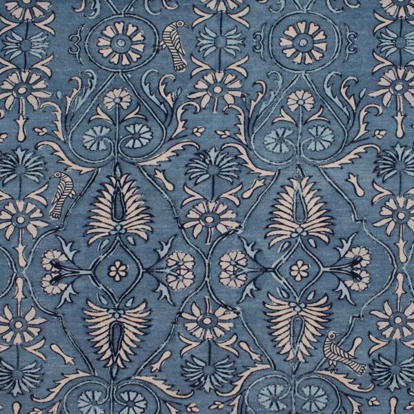 Greenhouse Fabrics S5837 Aegean Blue upholstery fabric swatch for sample-first furniture planning