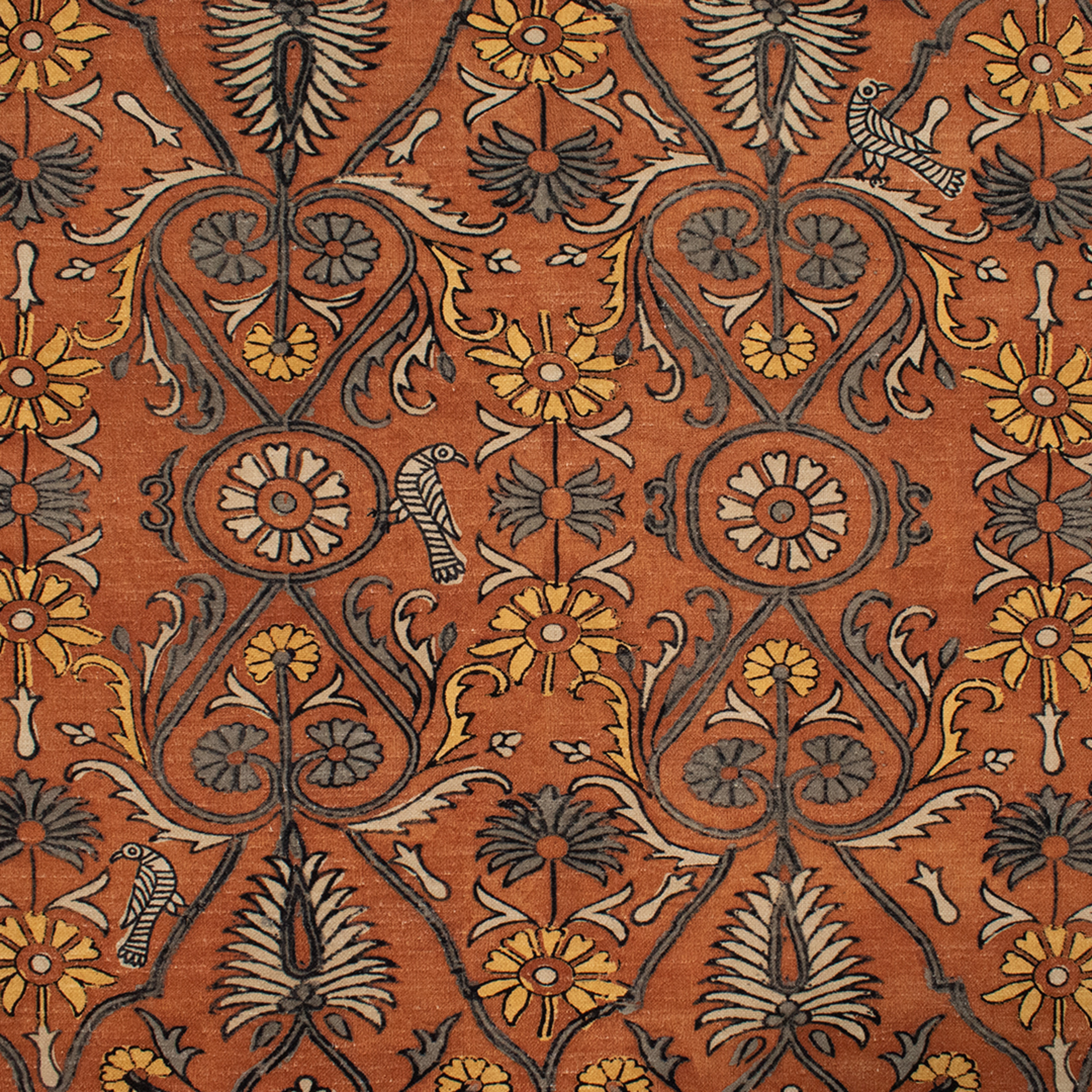 Yellow upholstery fabric