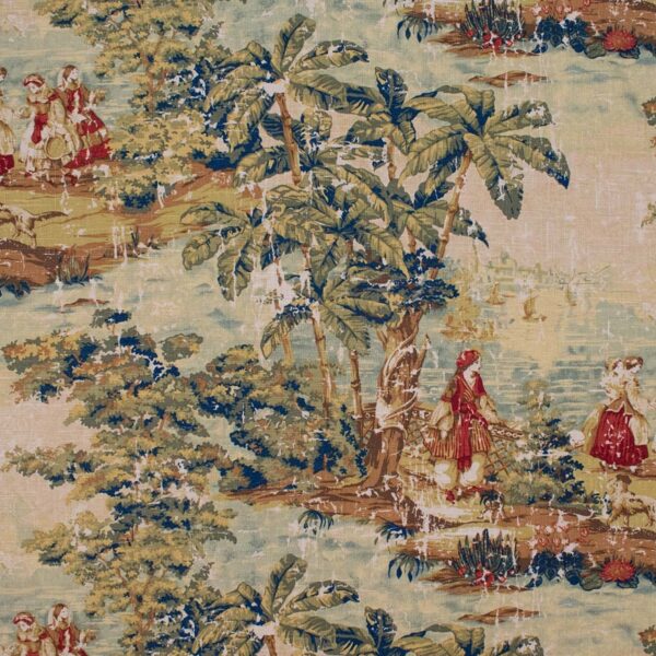 Red upholstery fabric