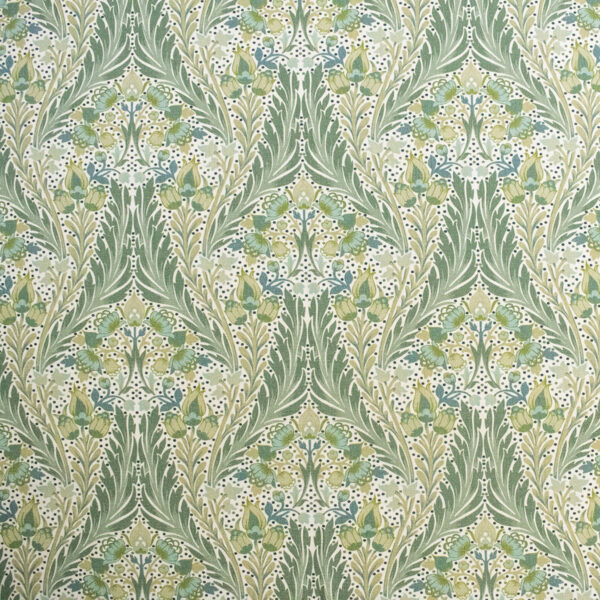 Green upholstery fabric
