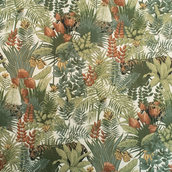 Orange upholstery fabric