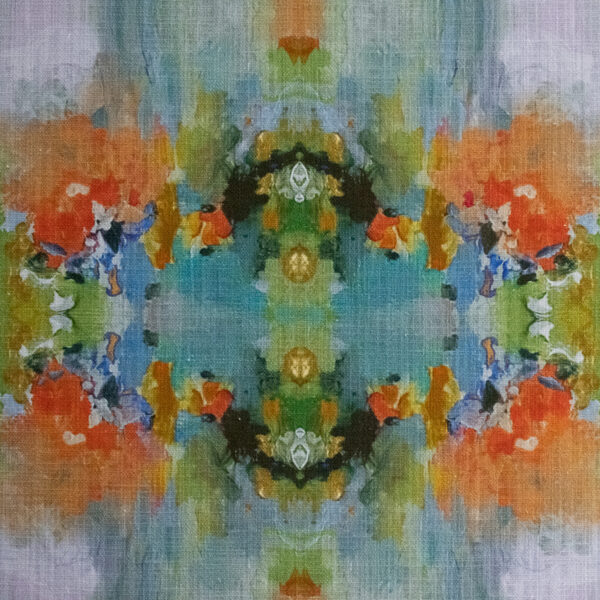 Orange upholstery fabric
