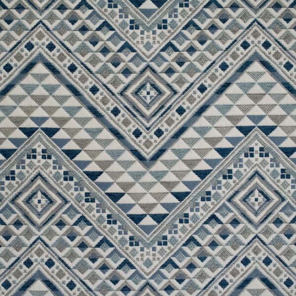 Greenhouse Fabrics S6056 Indigo upholstery fabric swatch for sample-first furniture planning