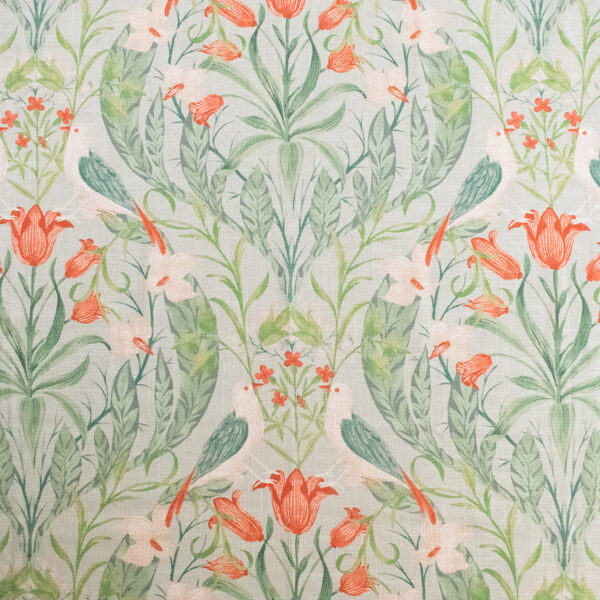 Red upholstery fabric