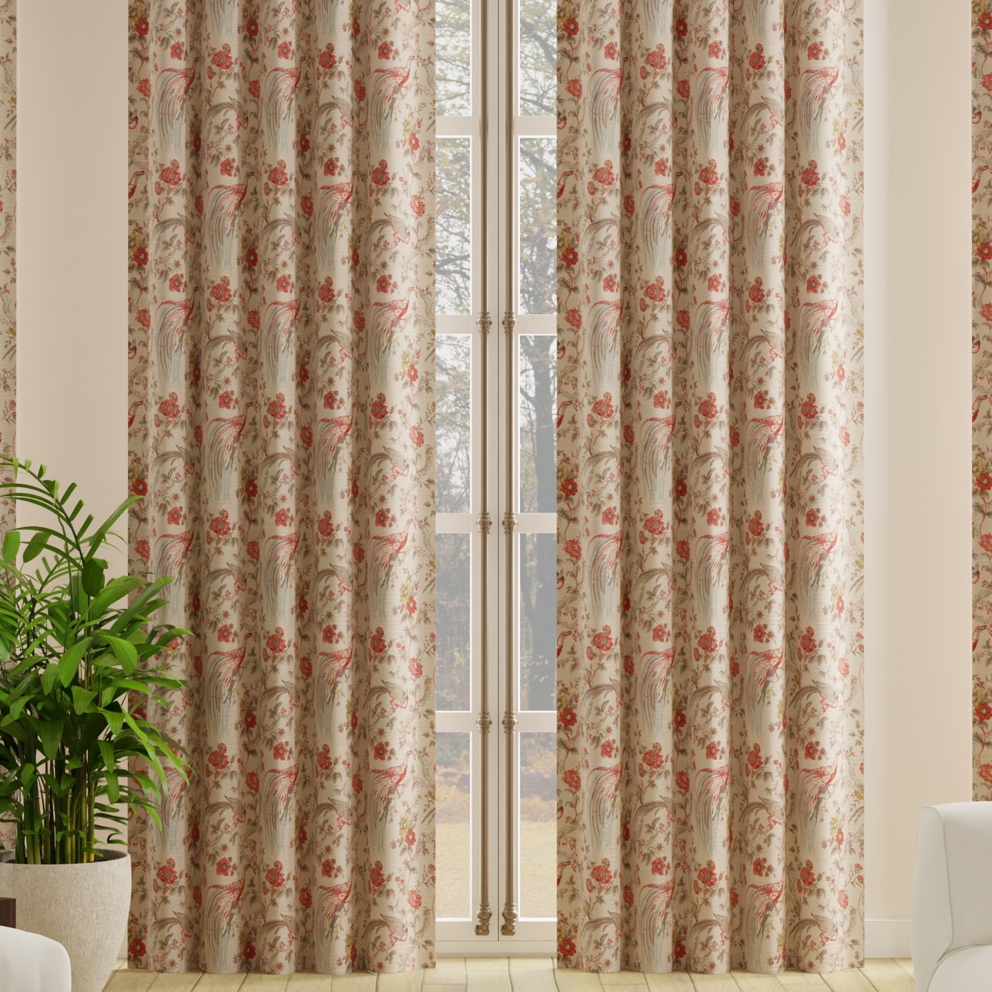 Pink upholstery fabric