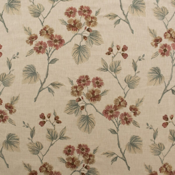 Red upholstery fabric