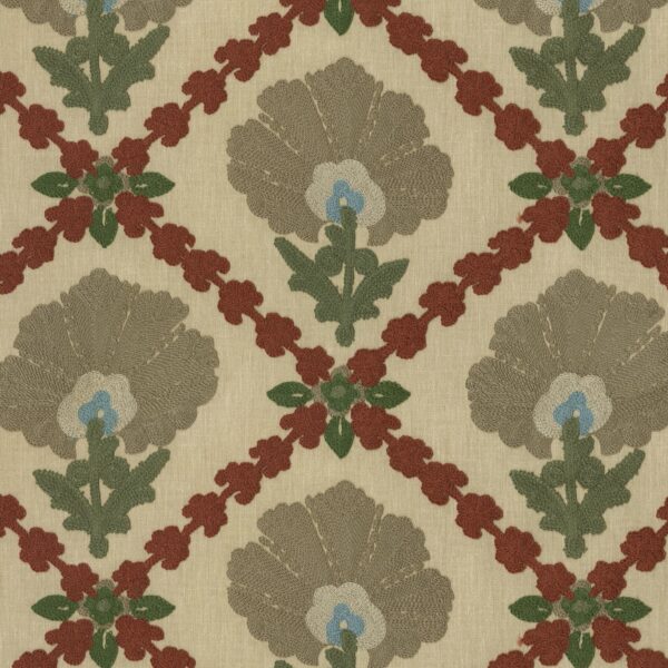 Orange upholstery fabric