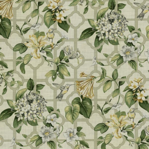 Green upholstery fabric