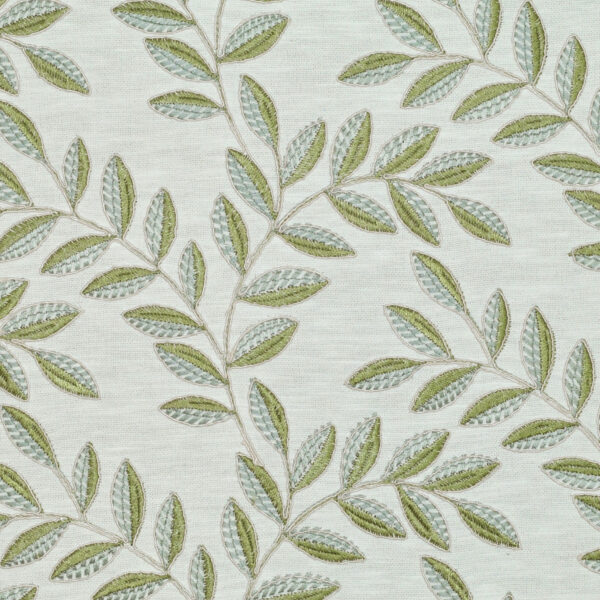 Green upholstery fabric