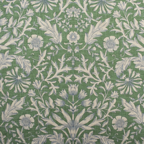 Green upholstery fabric