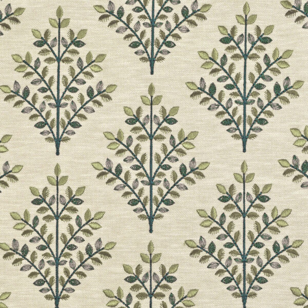Green upholstery fabric