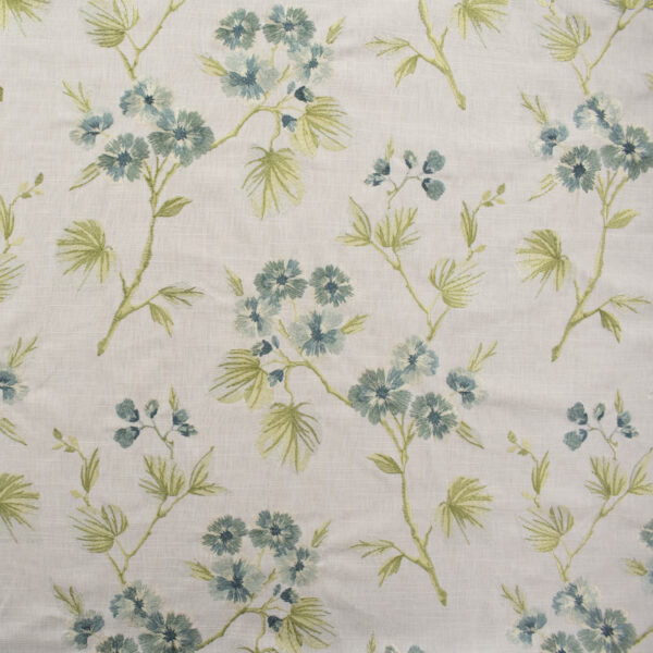 Green upholstery fabric