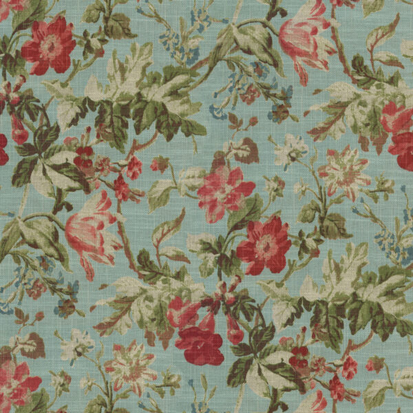 Greenhouse Fabrics S6181 Robins Egg upholstery fabric swatch for sample-first furniture planning