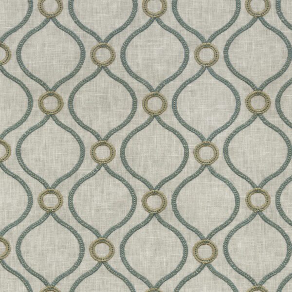 Greenhouse Fabrics S6235 Lagoon upholstery fabric swatch for sample-first furniture planning