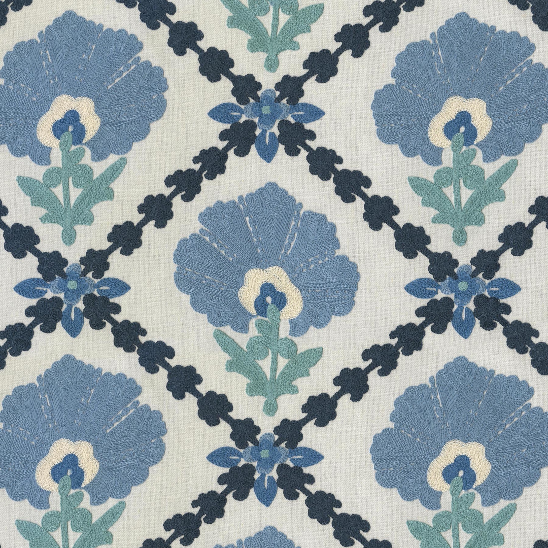 Blue upholstery fabric